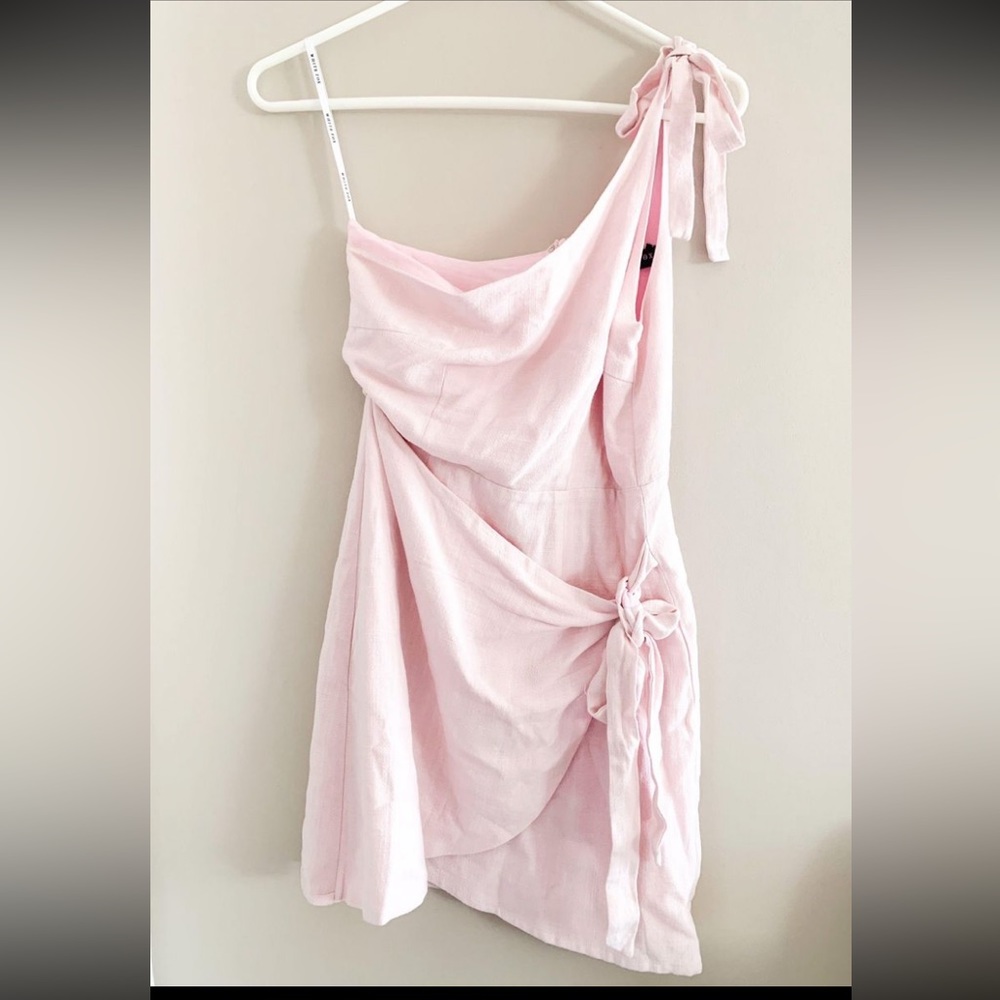 Pink White Fox Boutique Faux Wrap Dress